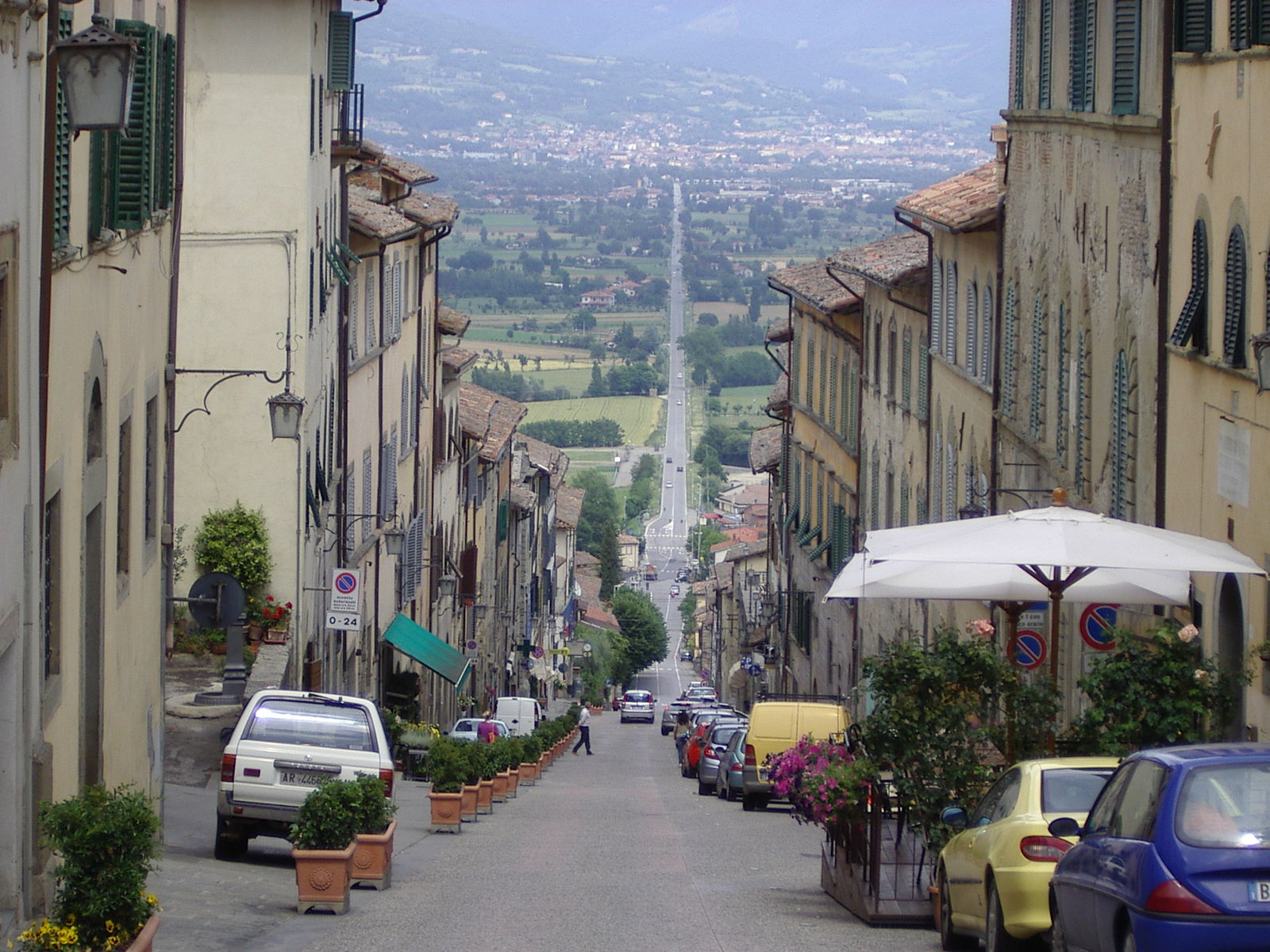Main road from the valley to Anghiari