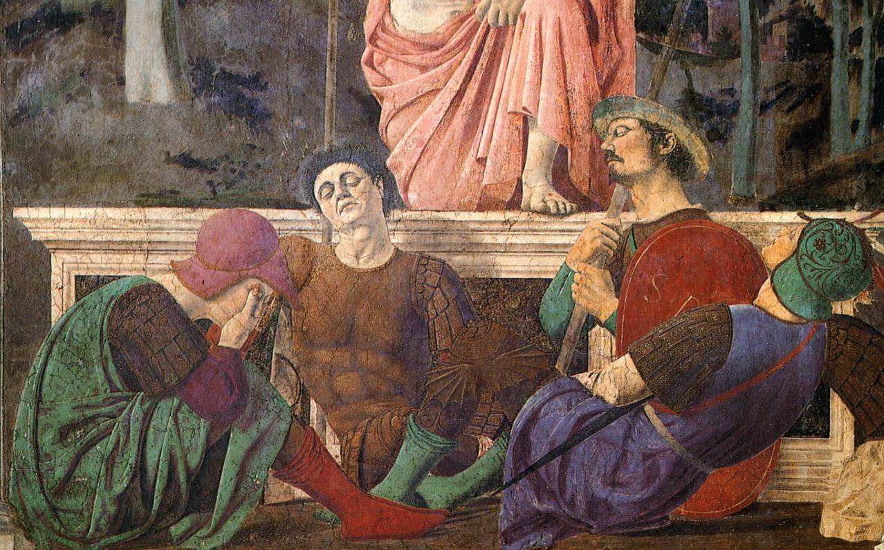 Possible self-portrait of Piero della Francesca at Sansepolcro