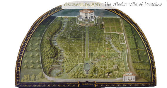 View of the park in Utens painting