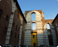 wall of enlarged version of cathedral