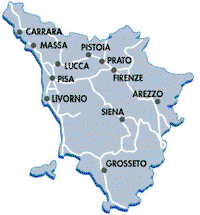 Train lines through Tuscany