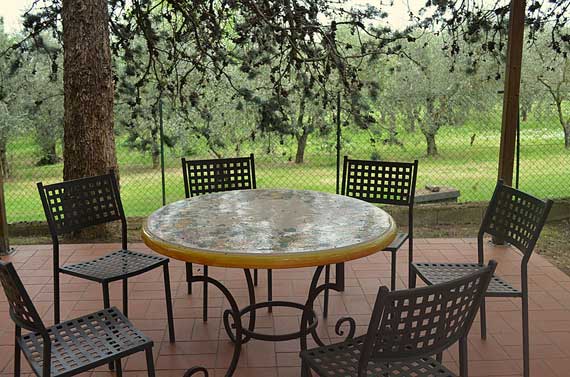 Large traditional ceramic top table, from local artisans