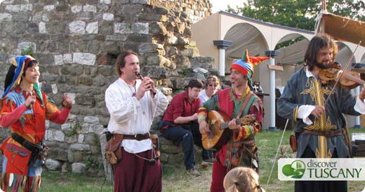Medieval Fair in Serravalle Pistoiese near Pistoia