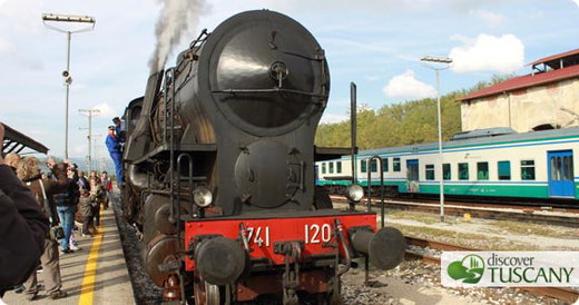 To the Marradi chestnut festival on the steam engine train!