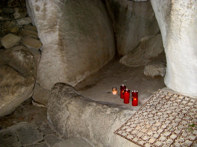 St. Francis's bed at La Verna