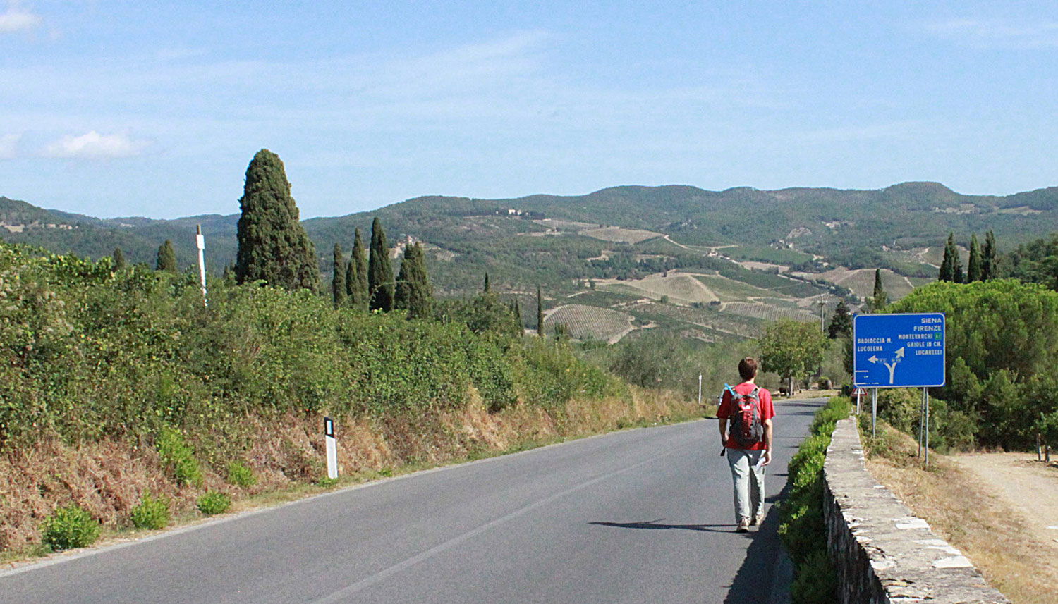 hiking in Radda in Chianti