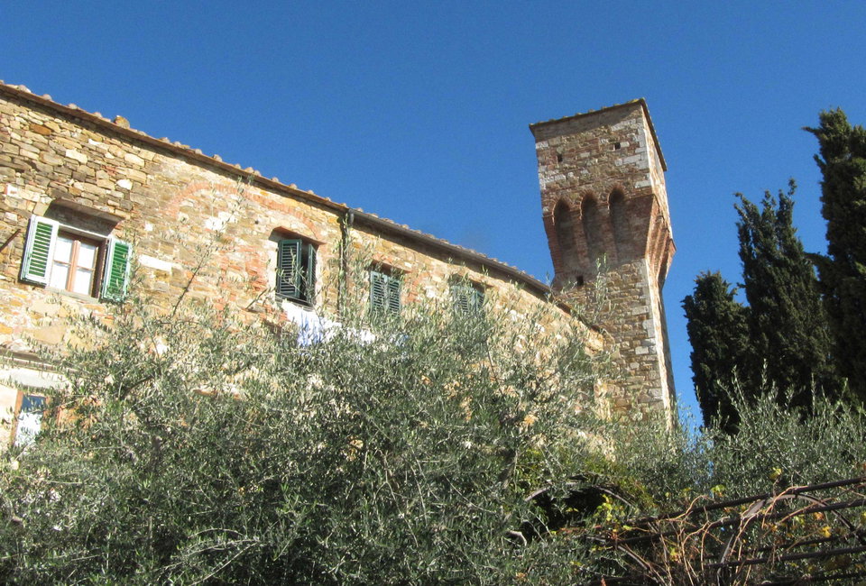 San Donato in Poggio:  Towers in Chianti