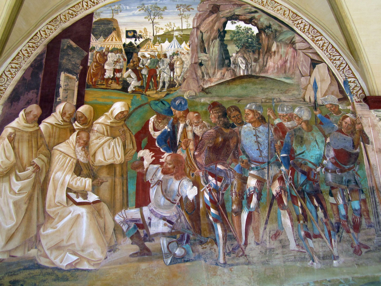 Artwork from the Monte Oliveto Maggiore