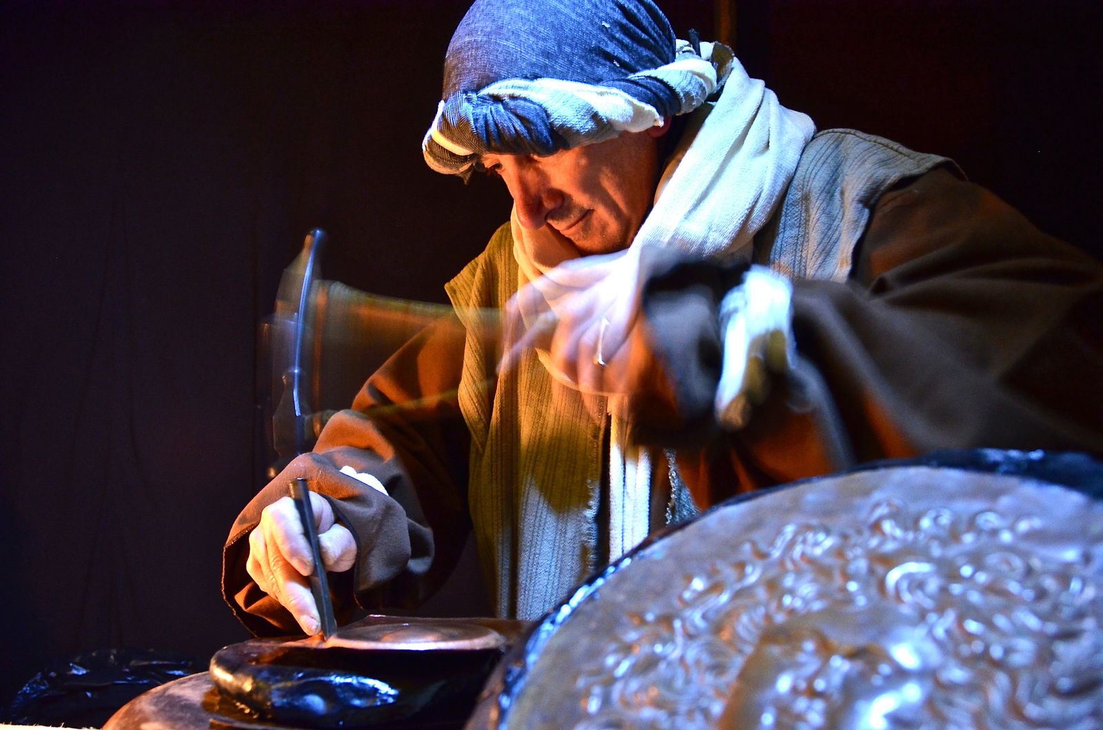 A living nativity scene near Arezzo, a presepe which comes alive.