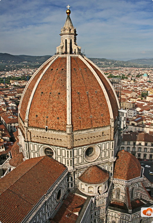 Climbing to the top of the Duomo in Florence