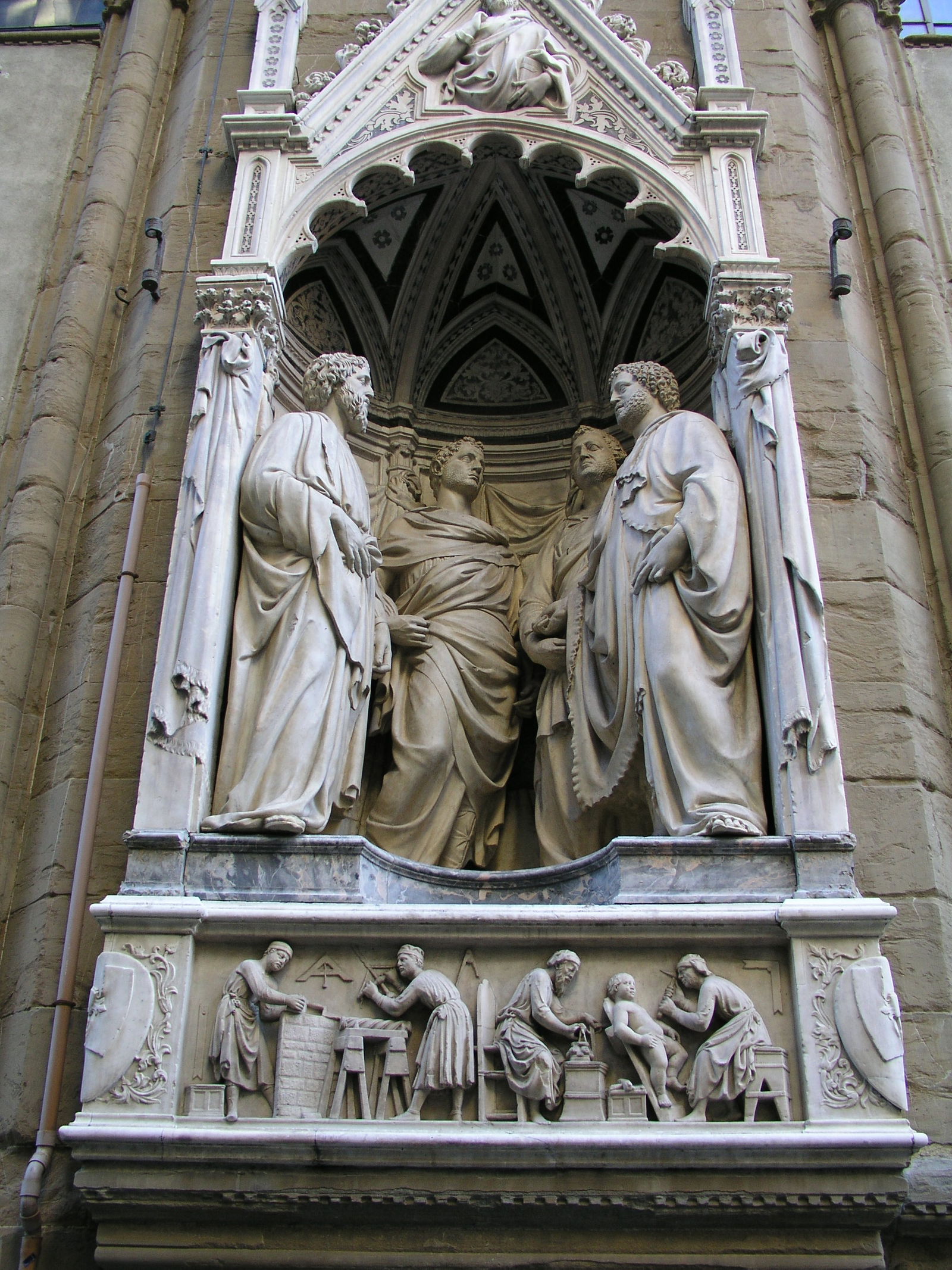 Orsanmichele Church Florence, Italy. Decorated with patron saints.