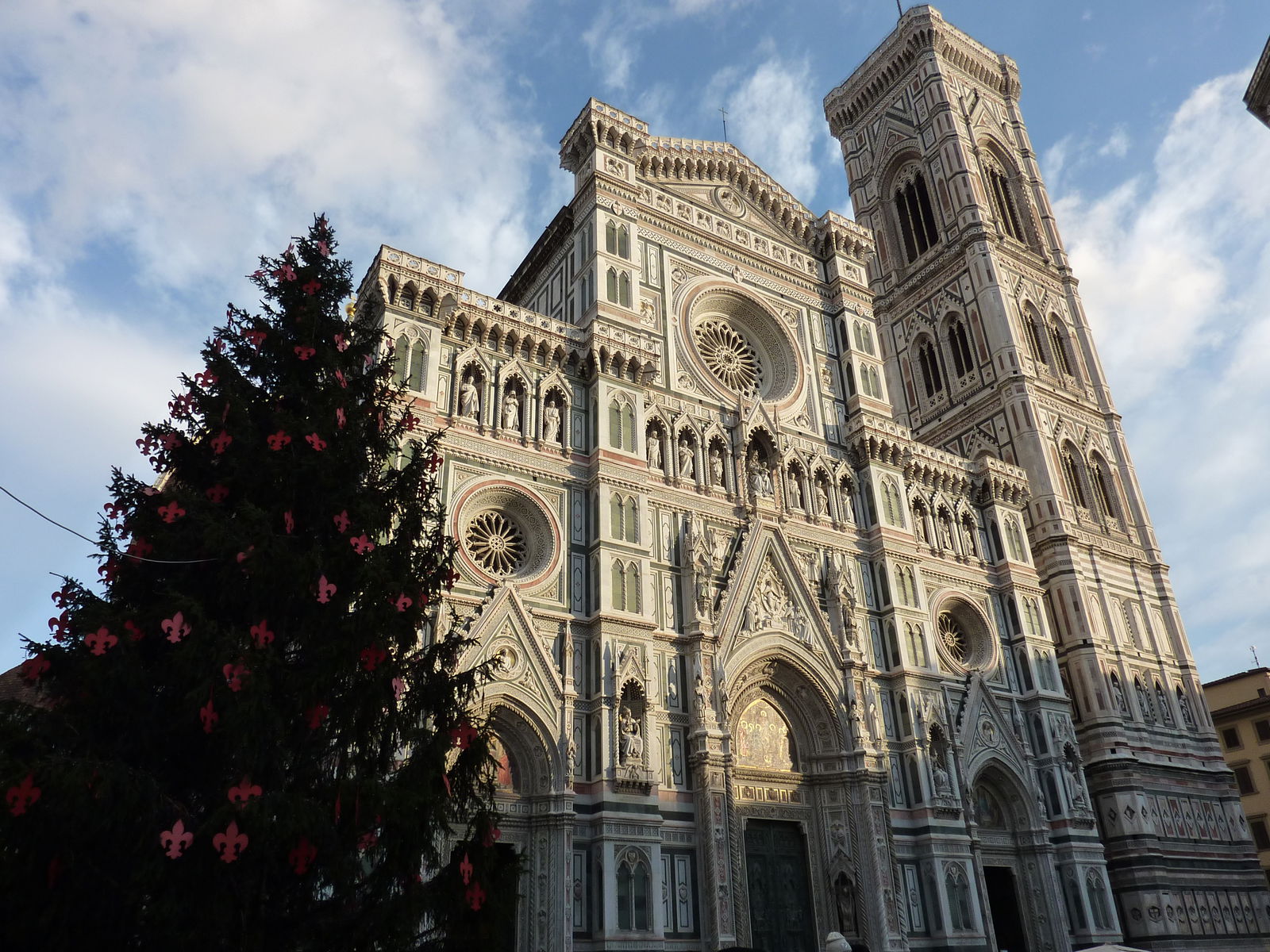 albero di natale in piazza del duomo