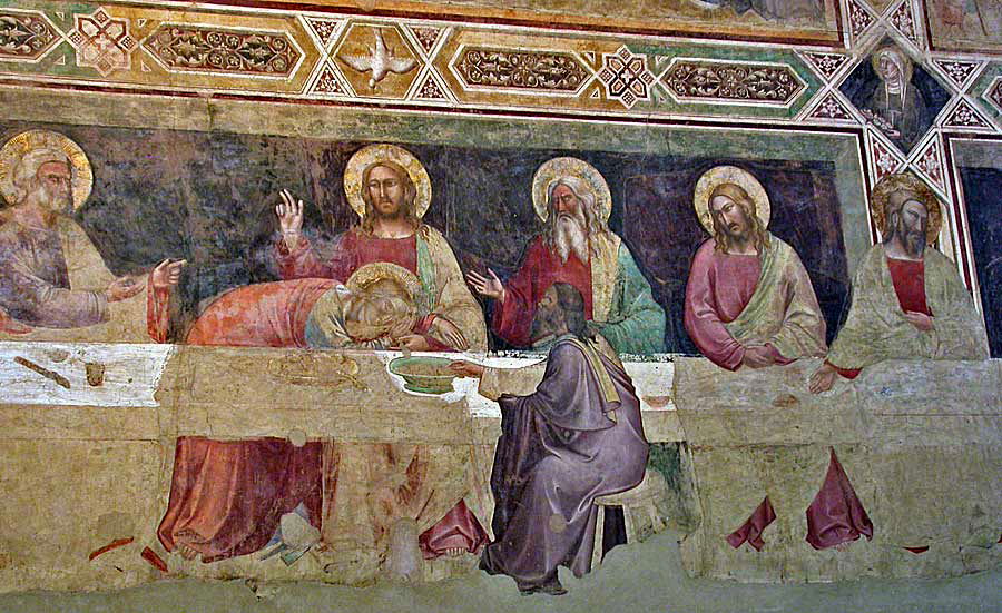 Detail from Cenacolo at Santa Croce in Florence, Tuscany