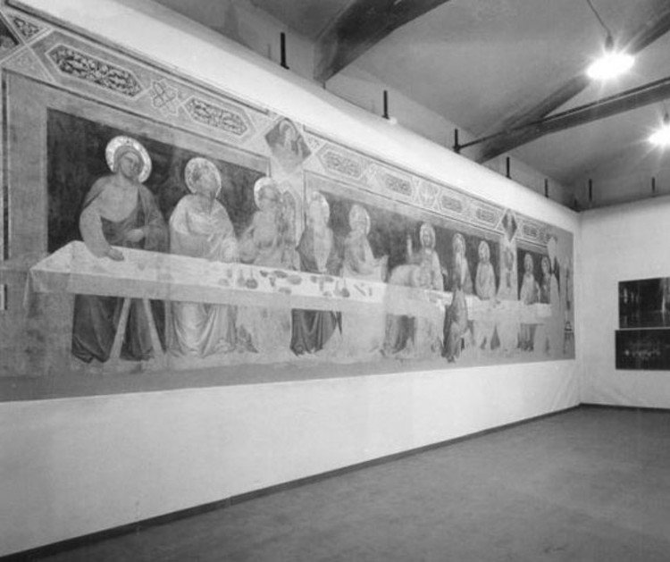Cenacolo from Santa Croce in restoration in Florence Tuscany