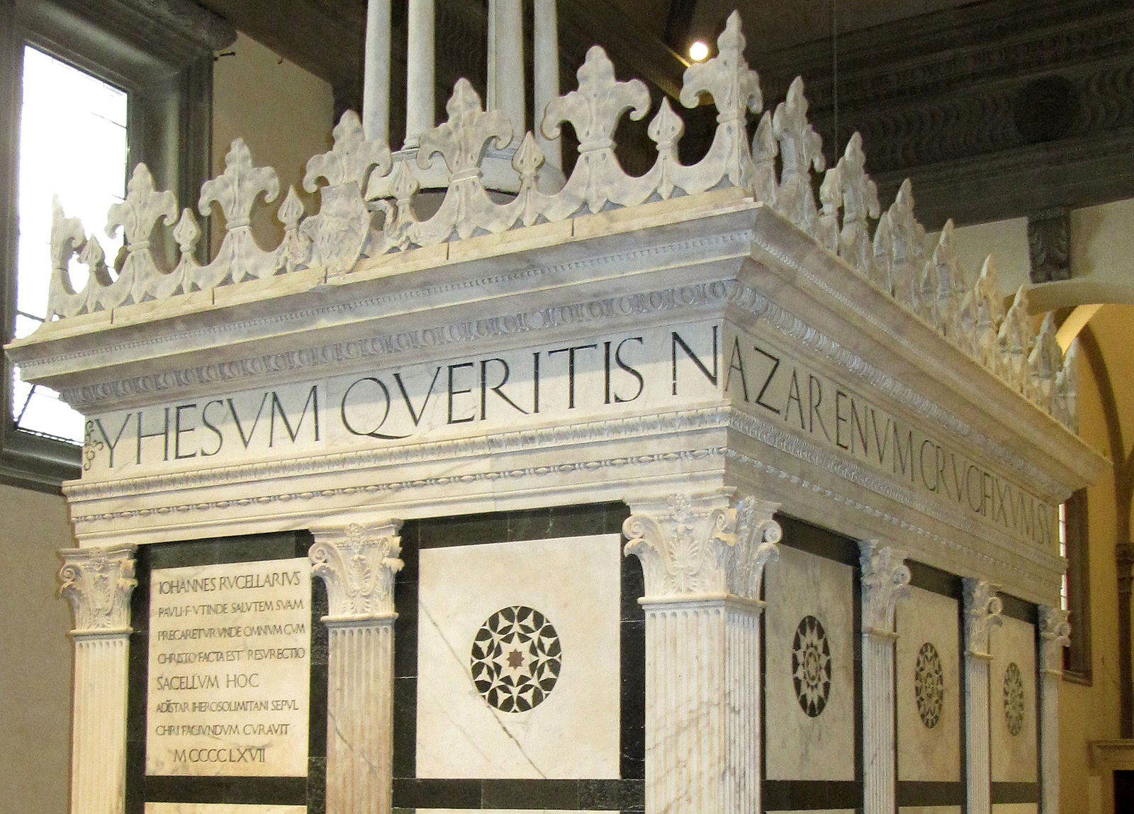 Marino Marini near where the antique door San Brancazio was located.