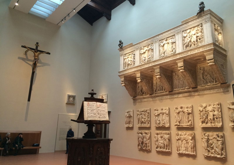 Cantoria room Cantoria room and teh Choir loft in the Opera del Duomo Museum