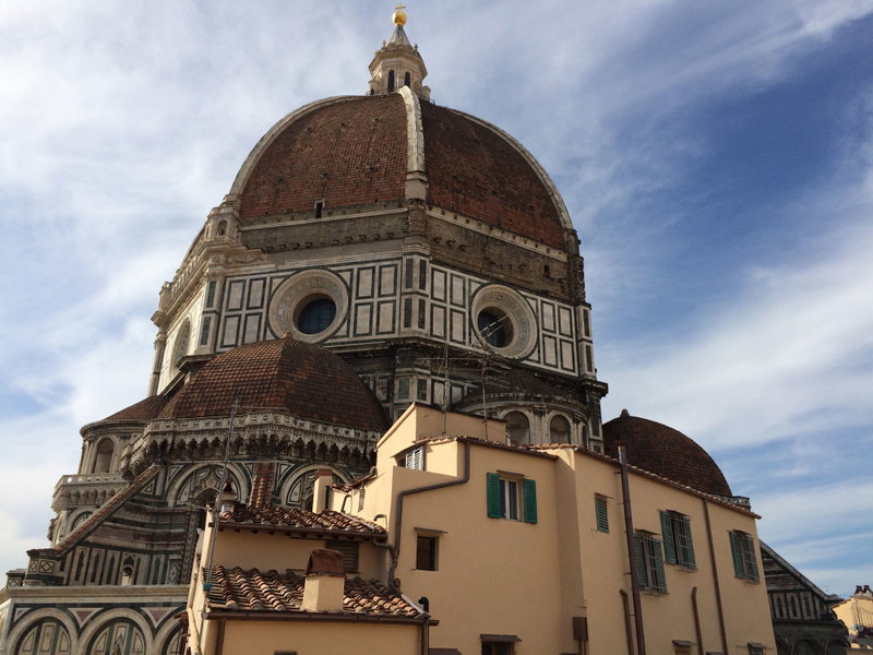 The baptistrey as seen from the Museum terrace in Florence