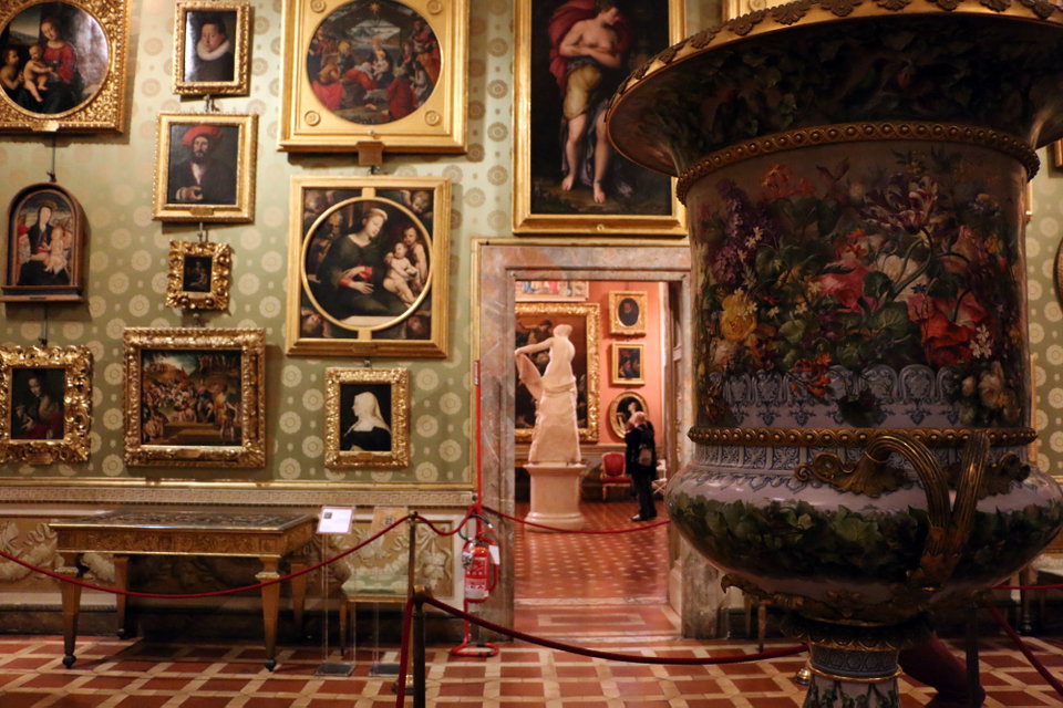 The Palatine Gallery at the Pitti Palace