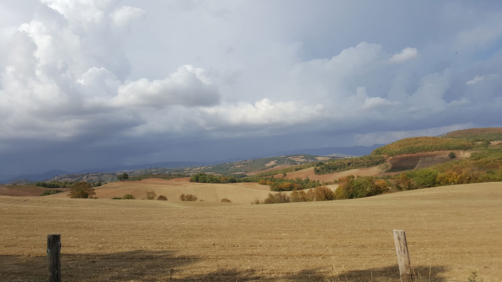 Landscape around Saturnia Hot Springs in Tuscany
