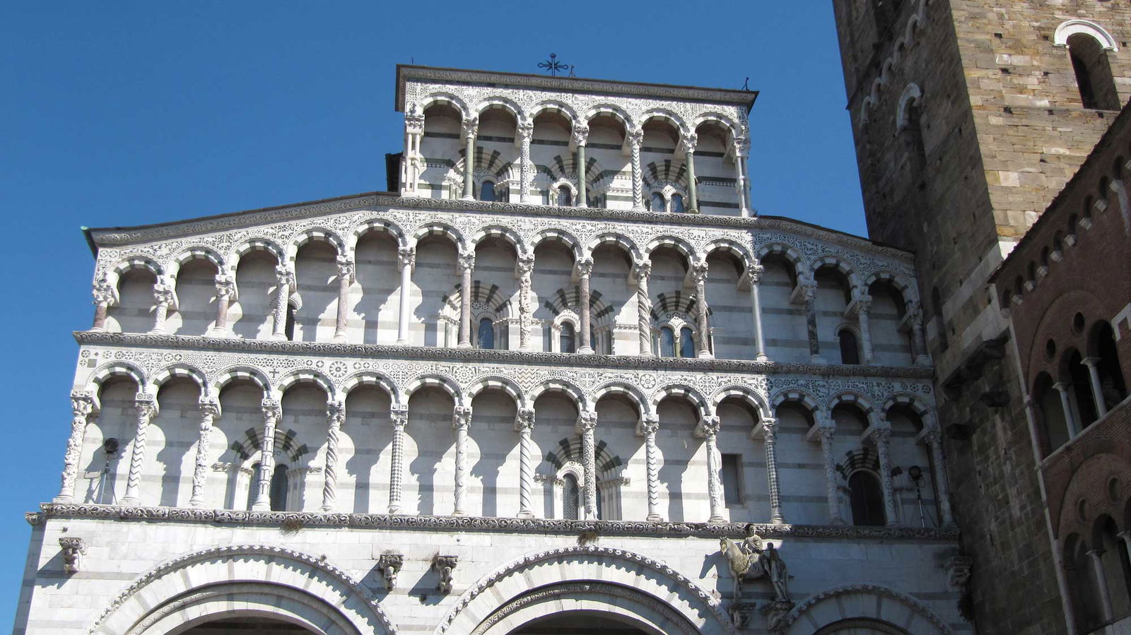 Facade of the Duomo San Martino in Lucca