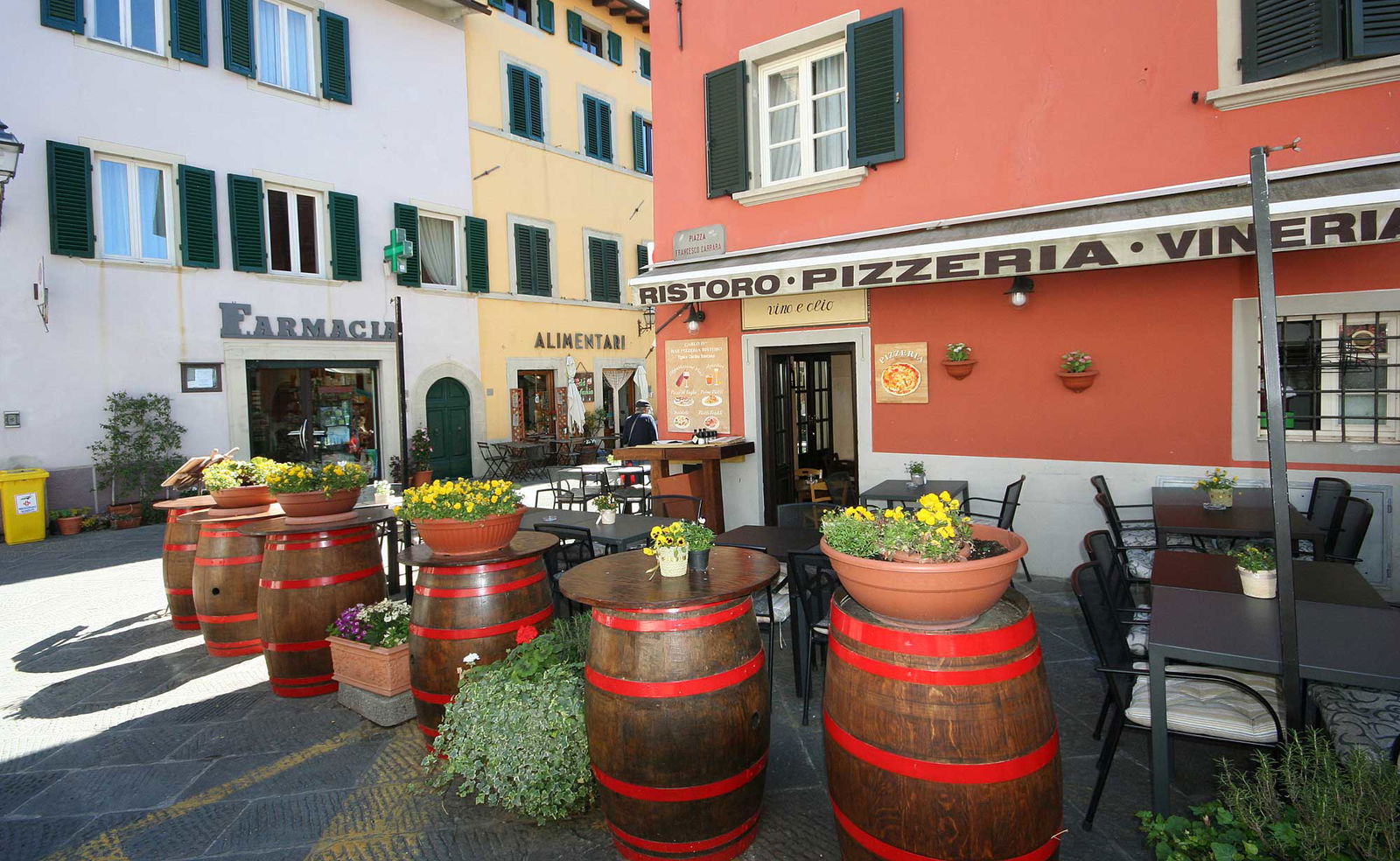 Montecarlo near Lucca, a charming little town.