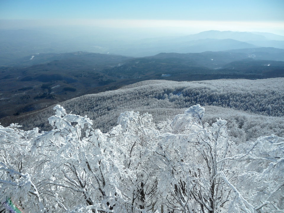 Monte Amiata dominates over the Val d'Orcia