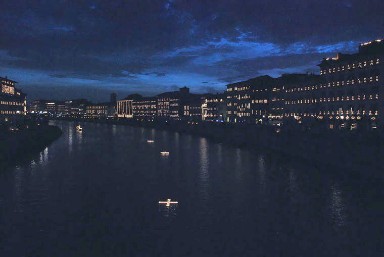 The Luminara candlelight June event in Pisa