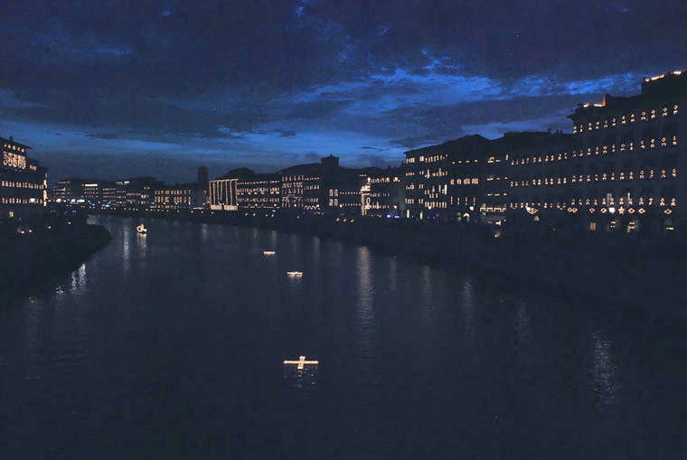 The Luminara candlelight June event in Pisa