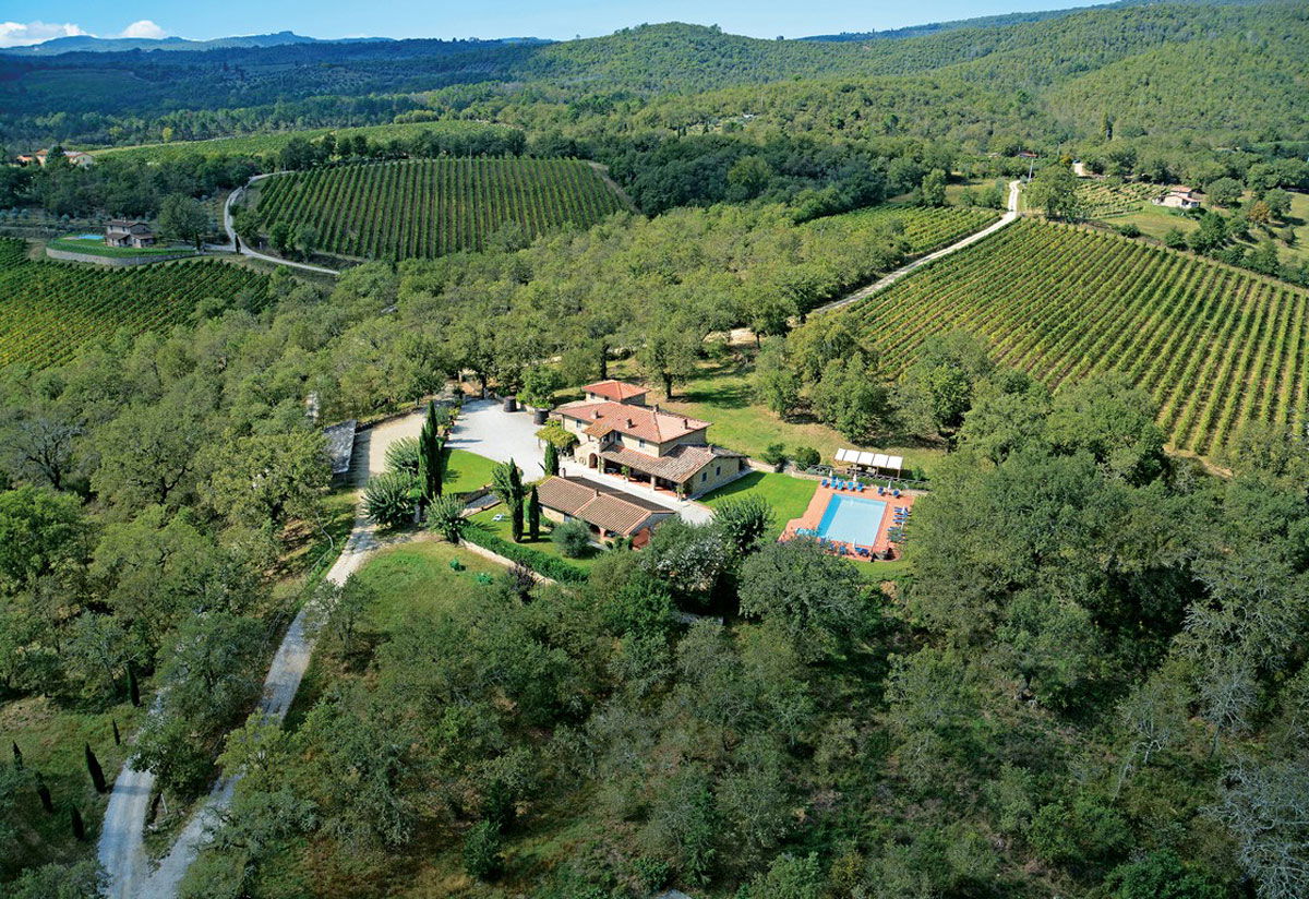 Ariel view of Agriturismo Incrociata