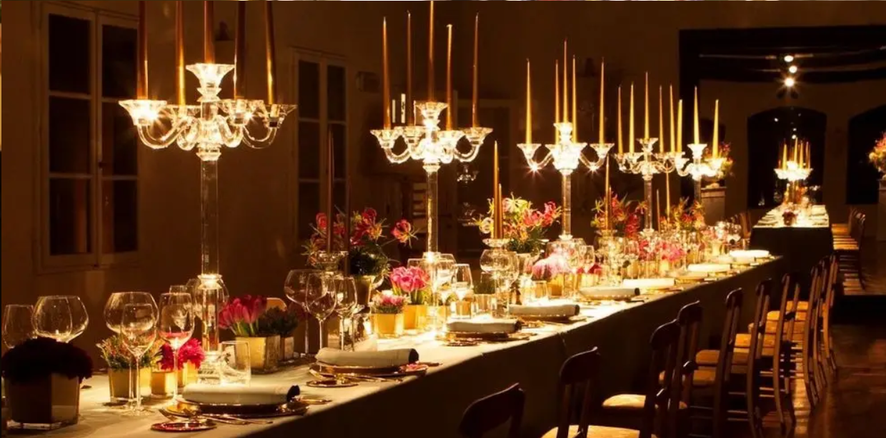 Dining hall at B&B Villa Dianella near Florence Italy