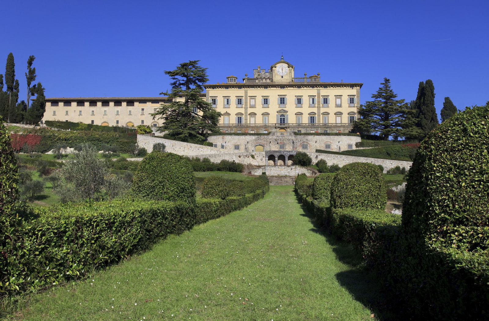 Beautiful views and a delight pool at Torre a Cona Resort in Tuscany