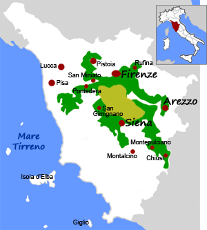 Regione del Chianti in Toscana