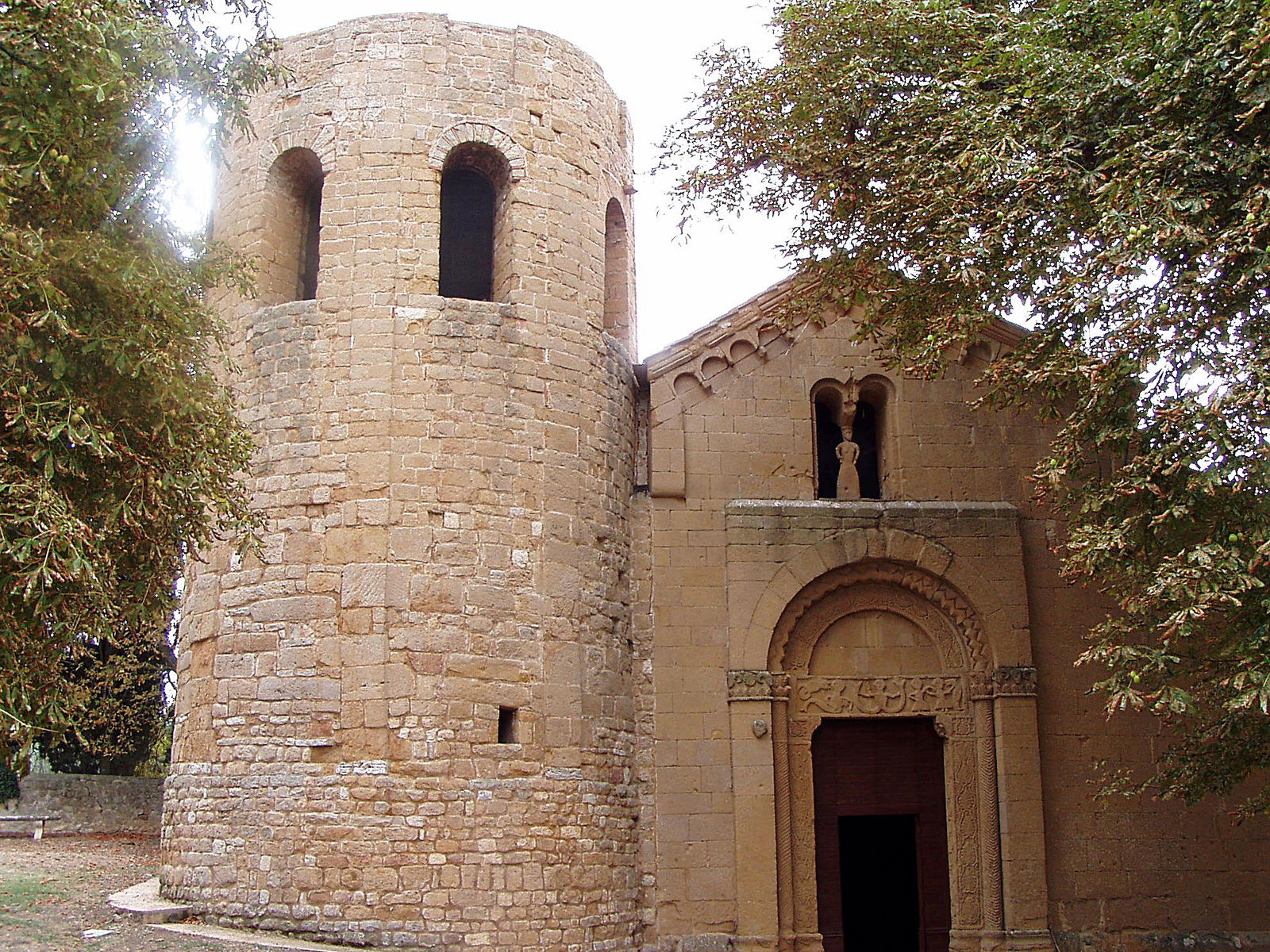 Pieve di Corsignano a Pienza nel Val d'Orcia nella Toscana