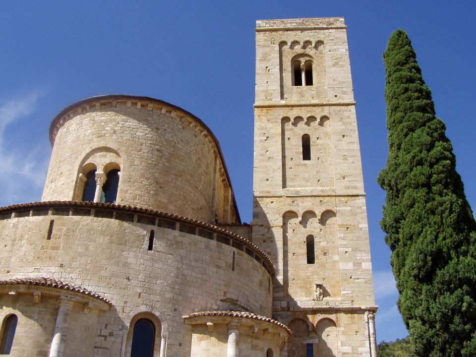 The Abbey of Sant’Antimo near Montalcino