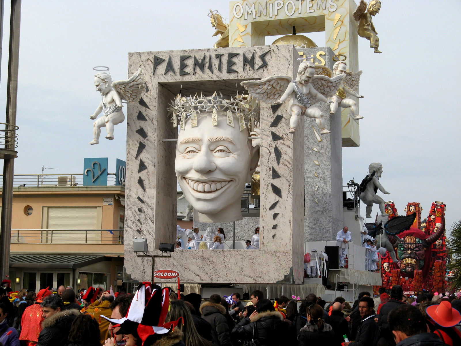 Floats in Viareggio's carnival